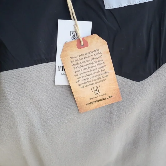 SCHAEFER Outfitter Ramshorn Light‎ Grey Sz L Mens Zip Sweater Fleece Jacket NEW - Picture 8 of 11